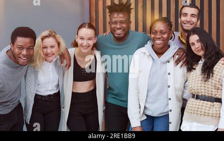 group of successful business diverse people in the office Stock Photo
