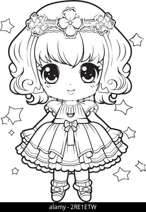 coloring pages for kid and aduults Stock Vector