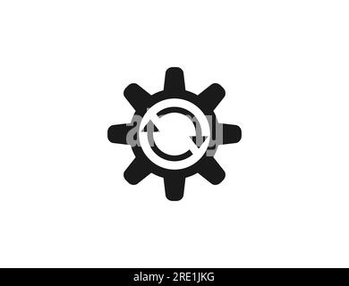 Automatism, process icon. Vector illustration. Stock Vector