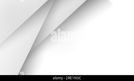 abstract white background with overlapping layer Stock Vector