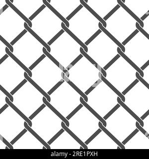 Seamless pattern with mesh netting. Vector black and white background on white. Stock Vector