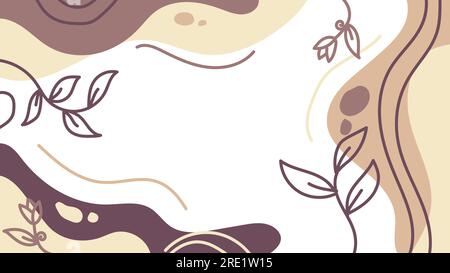 hand drawn abstract art vector design with pastel color Stock Vector