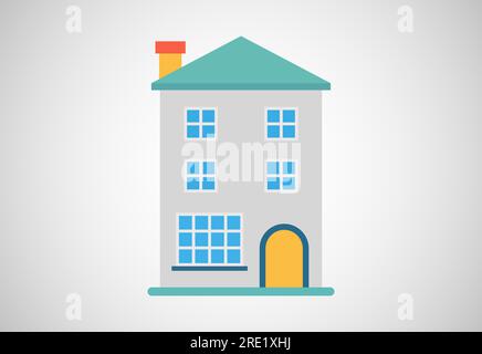 House or home design template vector illustration. Logo for real estate business or company Stock Vector