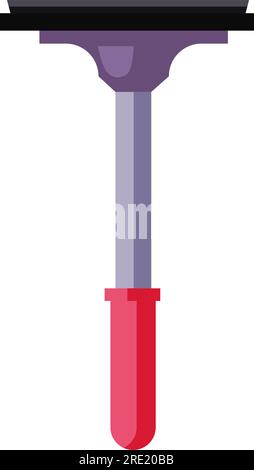 Window squeegee. Brush, handle Stock Vector