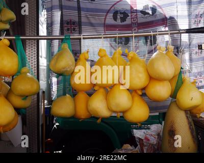 Street market in Palau, Sardinia, Italy Stock Photo