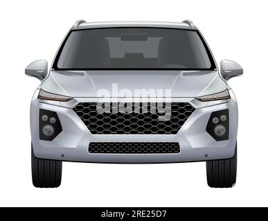 realistic vector car SUV with transparency Stock Vector