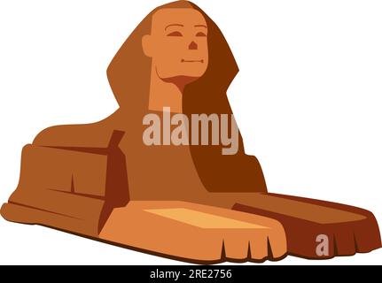Sphinx mythical figure Stock Vector