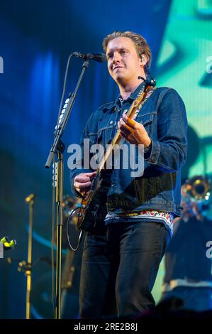 Henham Park, Suffolk, UK. Latitude Festival 2023. George Ezra performs at the Latitude Festival 2023. 23rd July 2023. Credit: Gary Stafford/Alamy Live News Stock Photo