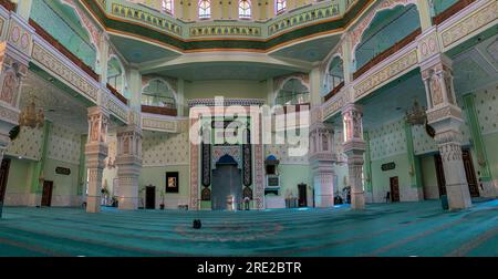 Kazakhstan, Almaty. Baiken Mosque Interior. Stock Photo