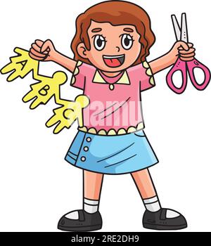 A colored scissor for kids clip art 27706568 Vector Art at Vecteezy