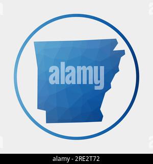 Network map of Arkansas. US state digital connections map. Technology ...