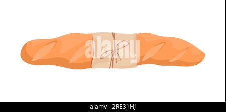 Bakery baguette sticker vector concept Stock Vector