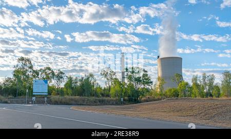 The Callide coal fired power station near Biloela in Queensland, australia Stock Photo