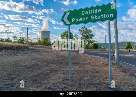 The Callide coal fired power station near Biloela in Queensland, australia Stock Photo