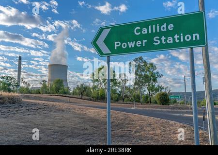 The Callide coal fired power station near Biloela in Queensland, australia Stock Photo