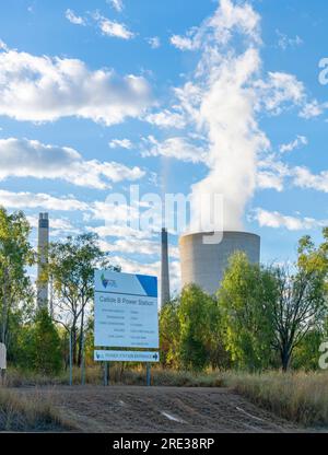 The Callide coal fired power station near Biloela in Queensland, australia Stock Photo