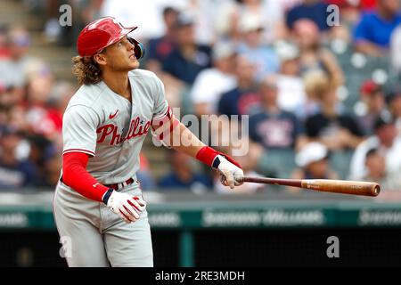 Philadelphia Phillies' Alec Bohm (28) in action during a baseball game ...