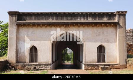 View of Entrance of Khalil Ullah Kirmani Tomb, Bahmani Tomb, Bidar, Karnataka, India Stock Photo