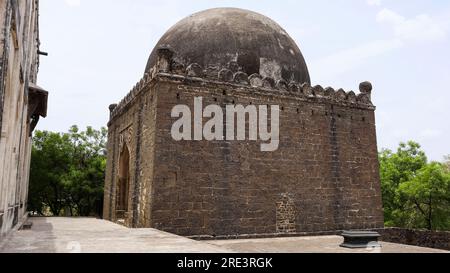 Dargah in the Campus of Haft Ghumbad, Kalaburgi, Karnataka, India Stock Photo