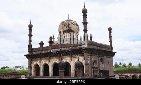 INDIA, KARNATAKA, VIJAYAPUR, June 2023, Tourist at Ibrahim Roza ...