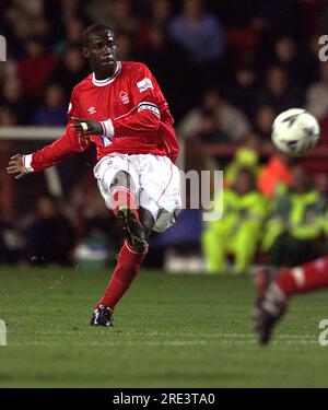 File photo dated 17-09-2001 of Nottingham Forest's Chris Bart-Williams in action during Nationwide Division One game against Rotherham United. Former Sheffield Wednesday and Nottingham Forest midfielder Chris Bart-Williams has died at the age of 49. Issue date: Tuesday July 25, 2023. Stock Photo