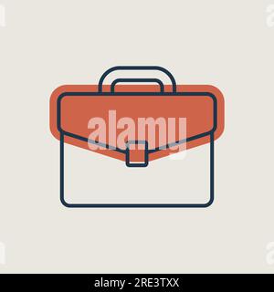 Briefcase vector icon. Business sign. Graph symbol for your web site design, logo, app, UI. Vector illustration, EPS10. Stock Vector
