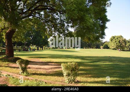 Chandrashekhar Azad Park (also known by its former name Alfred Park, and Company Bagh during the Company Raj). It is a public park in Prayagraj (forma Stock Photo