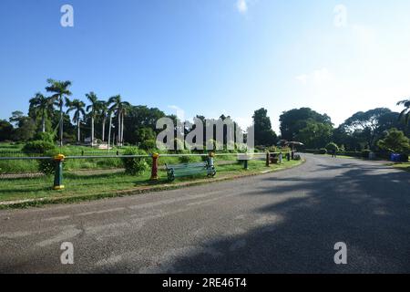 Chandrashekhar Azad Park (also known by its former name Alfred Park, and Company Bagh during the Company Raj). It is a public park in Prayagraj (forma Stock Photo