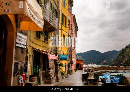 Ligurian seaside village of Vernazza, Italy. Stock Photo