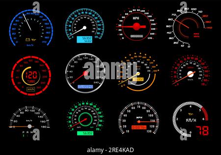 Speedo racing dashboard Stock Vector Image & Art - Alamy