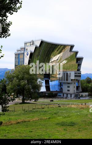 Installations of the Solar Furnace, CNRS, near Font Romeu. Pyrenees ...