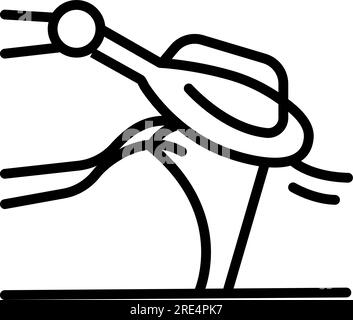 Electromagnetic therapy concept icon. Alternative medicine idea thin line illustration. Pseudoscientific magnet and radio waves treatment. Rehabilitat Stock Vector