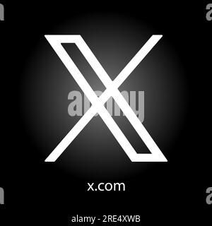 New Twitter vs x.com. Novation Elon Mask. popular social media button ...