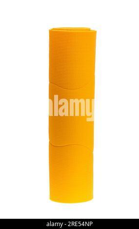 yoga mat isolated on white background Stock Photo