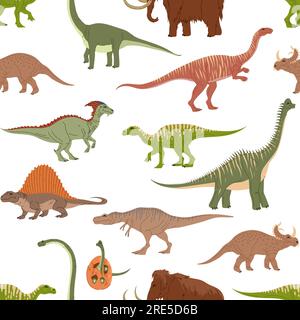 Plateosaurus Dinosaur Cartoon Character Vector Illustration Stock ...