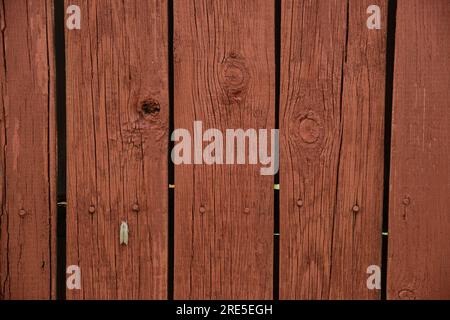 shabby wooden background texture surface of wood brown red colored fence Stock Photo