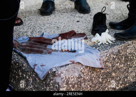 Nablus, Palestine. 25th July, 2023. Israeli Forces At The Site Where ...