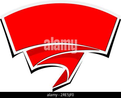 Web banner template with copy space for you text. Vector on transparent background Stock Vector