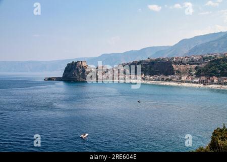 The city of Scilla in the Province of Reggio Calabria in Italy. Stock Photo