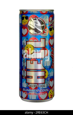 Hell Raspberry Candy hungarian energy drink hell summer cool raspberry candy Stock Photo - Alamy