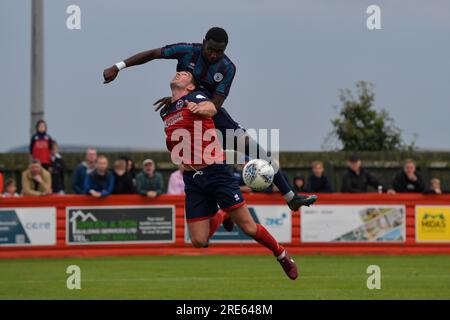 Hartlepool United's Mani Dieseruvwe during the Vanarama National League  match between Altrincham and Hartlepool United at Moss Lane, Altrincham on  Tuesday 19th September 2023. (Photo: Scott Llewellyn