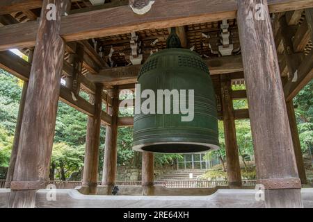 A large bell at Chionin, a Buddhist temple in Kyoto, Japan. Stock Photo