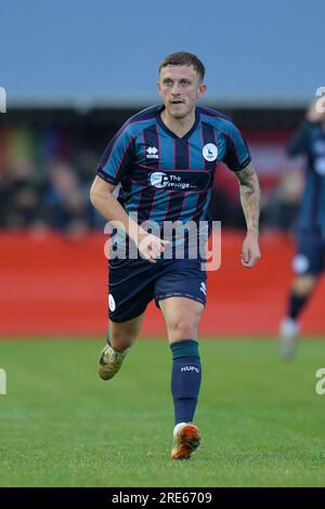 Hartlepool United's Ollie Finney during the Vanarama National League match  between Altrincham and Hartlepool United at Moss Lane, Altrincham on  Tuesday 19th September 2023. (Photo: Scott Llewellyn