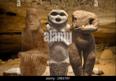 Neolithic Art - Some statuettes dating back to the Neolithic era Stock Photo