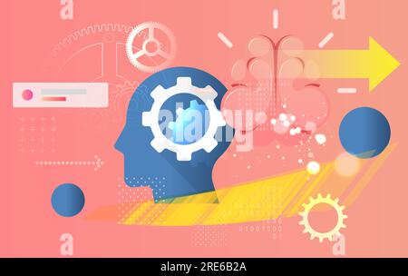 Artificial Intelligence - Technology to Drive Growth - Stock Illustration as EPS 10 File Stock Vector