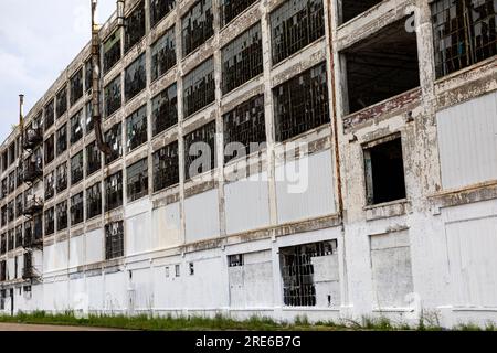 The abandoned Fisher Body Plant No. 21 in Detroit, Michigan, USA, Stock Photo