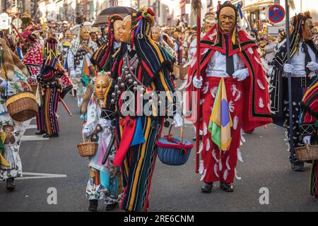 Schwäbisch Alemannische Fastnacht Rottweiler Narrensprung Masken Stock Photo