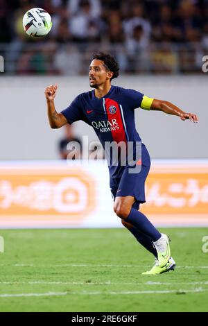 Osaka, Japan. 25th July, 2023. Marquinhos (PSG) Football/Soccer : Friendly match between Paris Saint-Germain 0-0 Al-Nassr FC at Yanmar Stadium Nagai in Osaka, Japan . Credit: Naoki Nishimura/AFLO SPORT/Alamy Live News Stock Photo