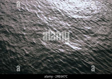 Ripples and reflections on water surface, zen and meditation concept background. Stock Photo