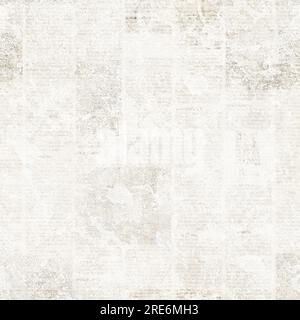 Old grunge unreadable vintage newspaper paper texture seamless